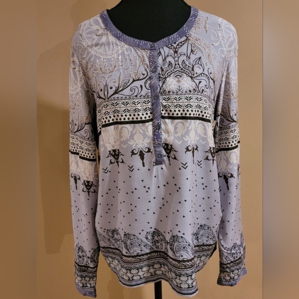 ROUGH STOCK PANHANDLE SLIM Snap-down Western Shirt Size XL